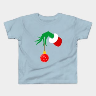 A Christmas Pickleball Ornament Kids T-Shirt